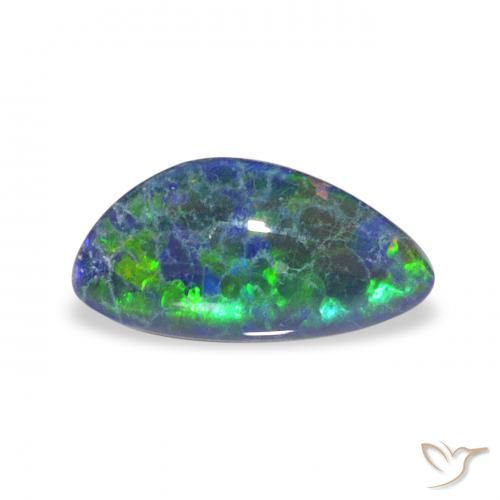 1.53ct Natural Multicolor Triplete de ópalo, Elegante, Opaco