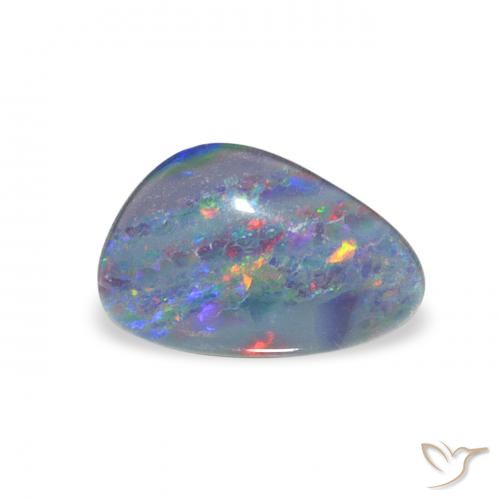 1.63ct Multicolor Triplete de ópalo, Elegante, Opaco