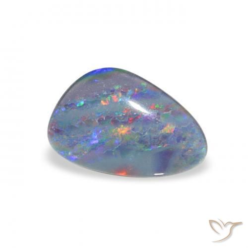 Triplete de ópalo Multicolor natural de 1.63 ct, Elegante, Opaco