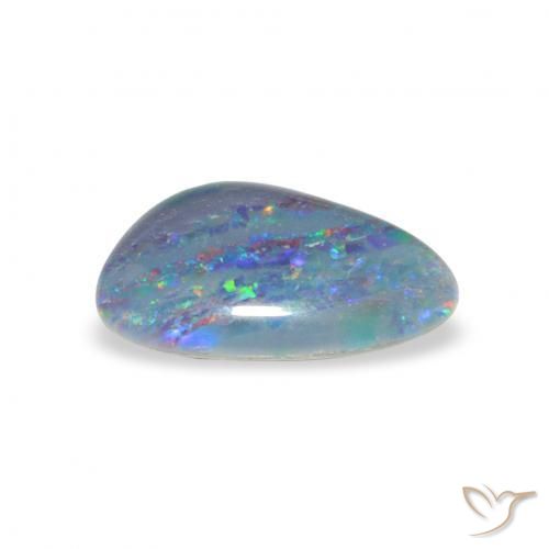 Triplete de ópalo Multicolor natural de 1.63 ct, Elegante, Opaco