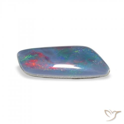 Triplete de ópalo Multicolor natural de 3.05 ct, Elegante, Opaco