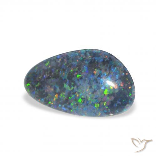 Triplete de ópalo Multicolor natural de 3.20 ct, Elegante, Opaco