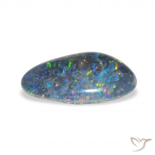 Triplete de ópalo Multicolor natural de 3.20 ct, Elegante, Opaco