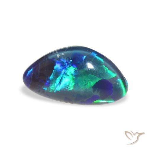 Triplete de ópalo Multicolor natural de 2.36 ct, Elegante, Opaco