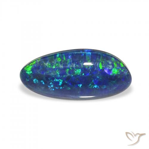 2.25ct Natural Multicolor Triplete de ópalo, Elegante, Opaco