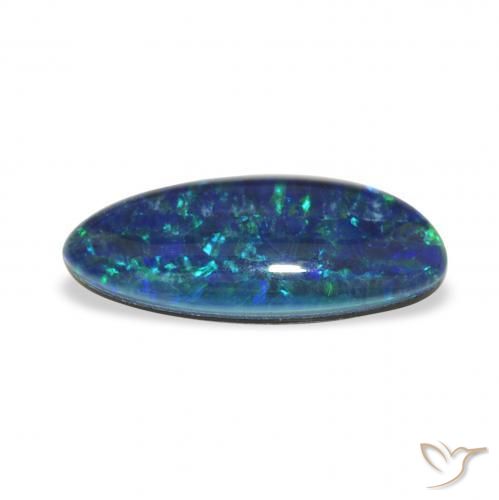 Triplete de ópalo Multicolor natural de 2.25 ct, Elegante, Opaco