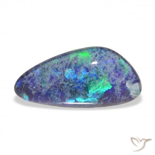4.46ct Natural Multicolor Triplete de ópalo, Elegante, Opaco