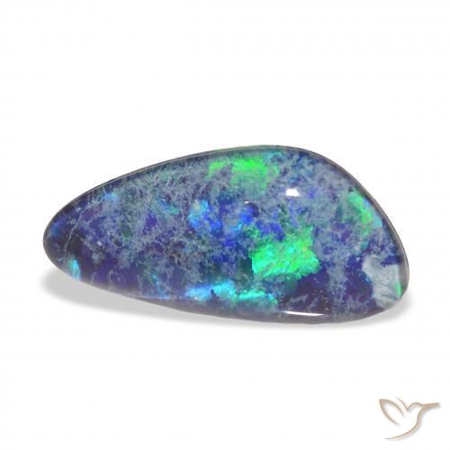 Triplete de ópalo Multicolor natural de 4.46 ct, Elegante, Opaco