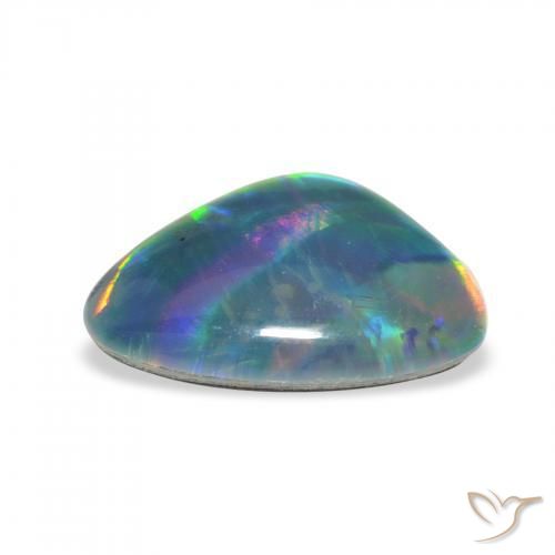 Triplete de ópalo Multicolor natural de 1.94 ct, Elegante, Opaco