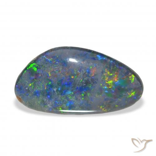 3.72ct Natural Multicolor Triplete de ópalo, Elegante, Opaco