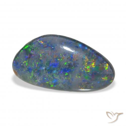 Triplete de ópalo Multicolor natural de 3.72 ct, Elegante, Opaco