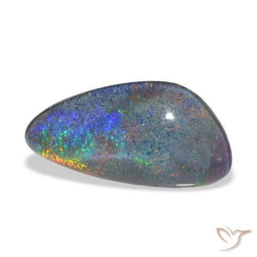 Triplete de ópalo Multicolor natural de 4.17 ct, Elegante, Opaco