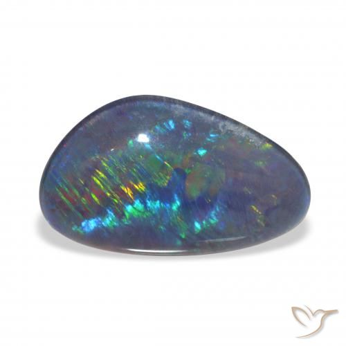 3.60ct Multicolor Triplete de ópalo, Elegante, Opaco