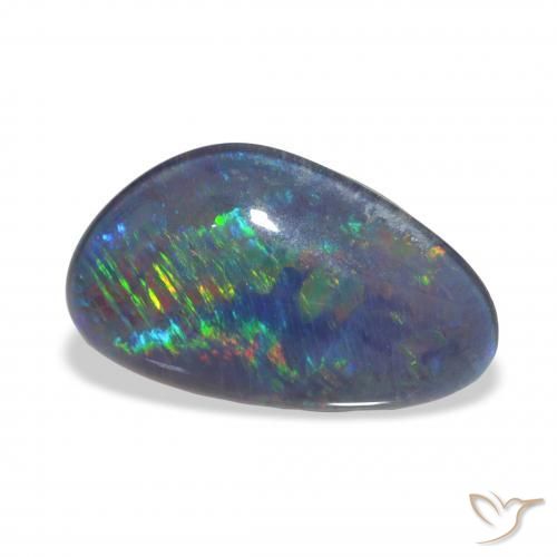 Triplete de ópalo Multicolor natural de 3.60 ct, Elegante, Opaco