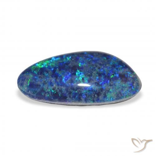 Triplete de ópalo Multicolor natural de 3.29 ct, Elegante, Opaco