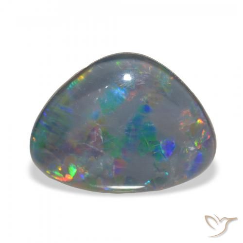 4.06ct Natural Multicolor Triplete de ópalo, Elegante, Opaco