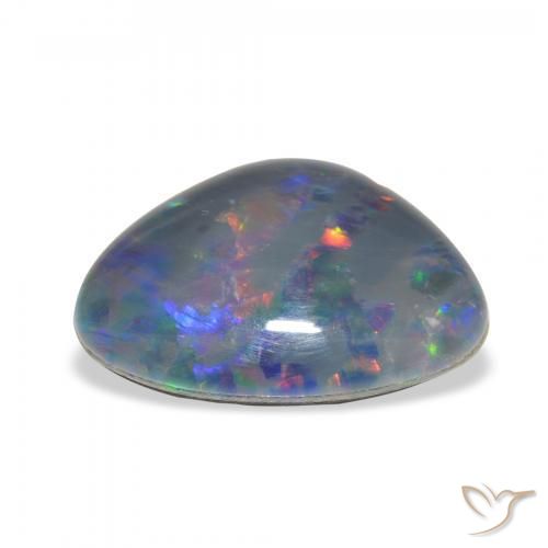 Triplete de ópalo Multicolor natural de 4.06 ct, Elegante, Opaco