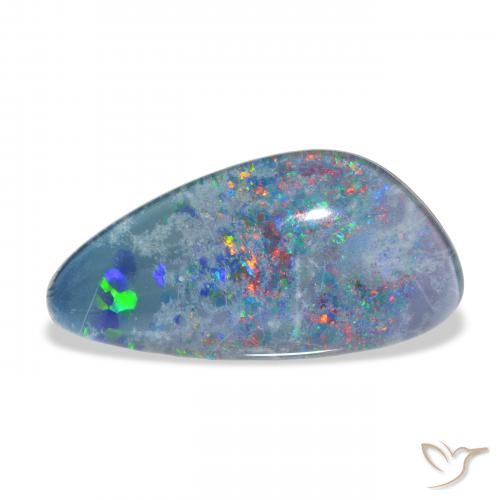 4.10ct Natural Multicolor Triplete de ópalo, Elegante, Opaco