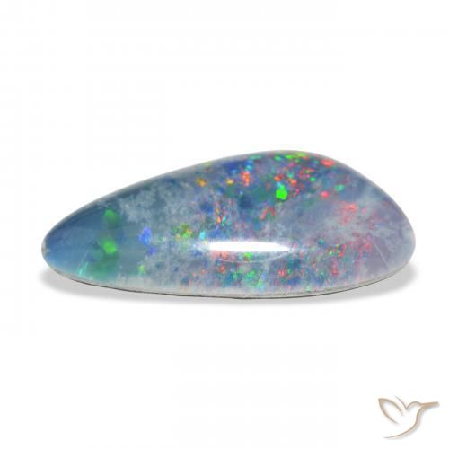 Triplete de ópalo Multicolor natural de 4.10 ct, Elegante, Opaco