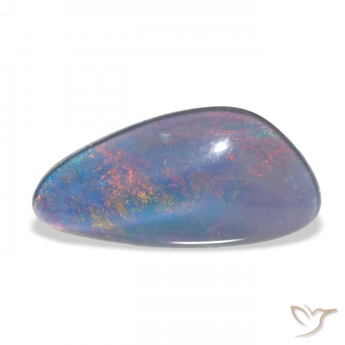 4.21ct Natural Multicolor Triplete de ópalo, Elegante, Opaco