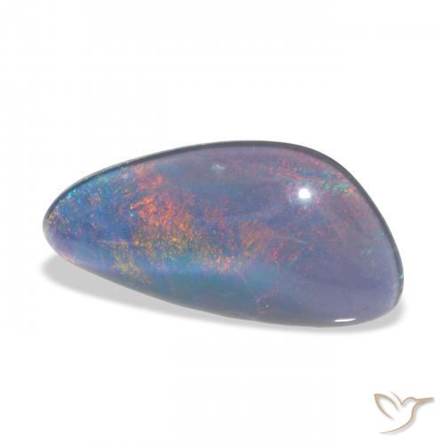 Triplete de ópalo Multicolor natural de 4.21 ct, Elegante, Opaco