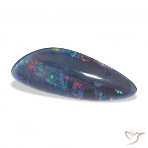 Triplete de ópalo Multicolor natural de 4.44 ct, Elegante, Opaco