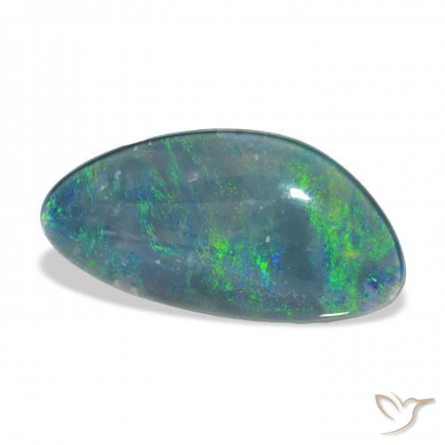 Triplete de ópalo Multicolor natural de 5.14 ct, Elegante, Opaco