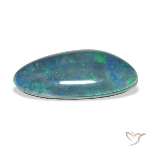 Triplete de ópalo Multicolor natural de 5.14 ct, Elegante, Opaco