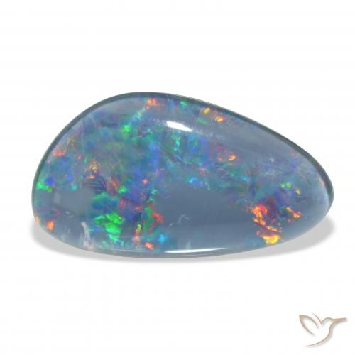7.34ct Natural Multicolor Triplete de ópalo, Elegante, Opaco