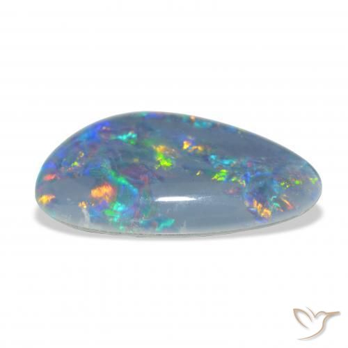 Triplete de ópalo Multicolor natural de 7.34 ct, Elegante, Opaco