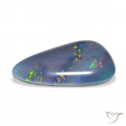 Triplete de ópalo Multicolor natural de 4.22 ct, Elegante, Opaco