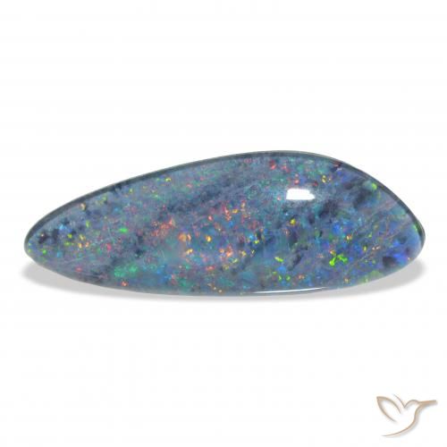 4.44ct Natural Multicolor Triplete de ópalo, Elegante, Opaco