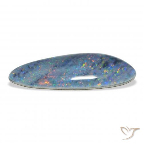 Triplete de ópalo Multicolor natural de 4.44 ct, Elegante, Opaco