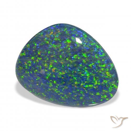 Triplete de ópalo Multicolor natural de 4.88 ct, Elegante, Opaco