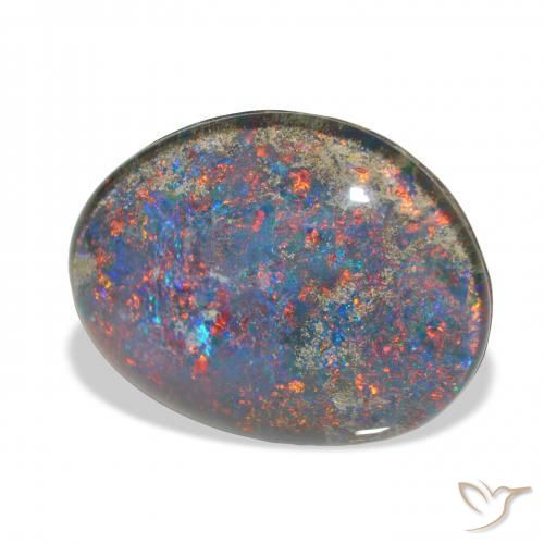 Triplete de ópalo Multicolor natural de 9.34 ct, Elegante, Opaco