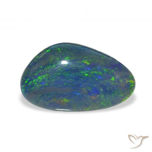 3.71ct Natural Multicolor Triplete de ópalo, Elegante, Opaco
