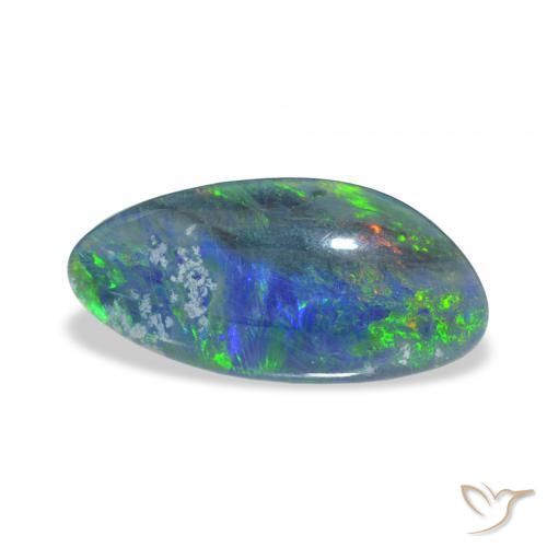 Triplete de ópalo Multicolor natural de 3.24 ct, Elegante, Opaco