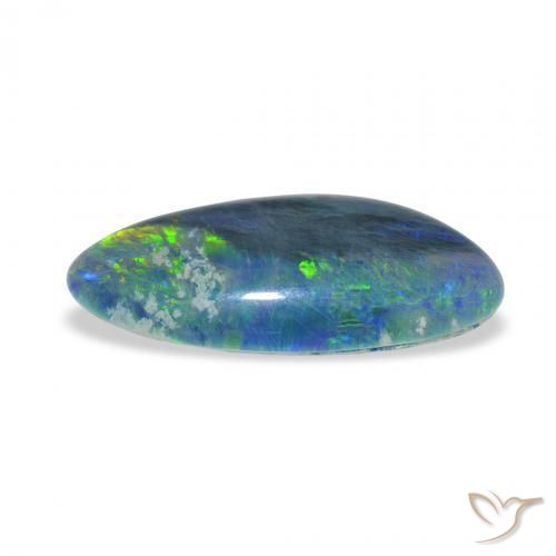 Triplete de ópalo Multicolor natural de 3.24 ct, Elegante, Opaco