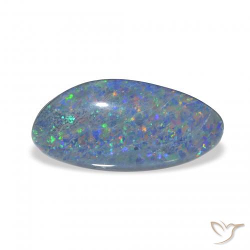 3.62ct Multicolor Triplete de ópalo, Elegante, Opaco
