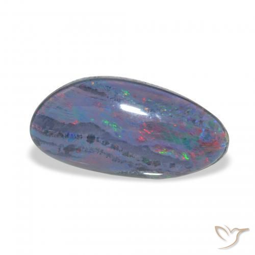 Triplete de ópalo Multicolor natural de 3.84 ct, Elegante, Opaco