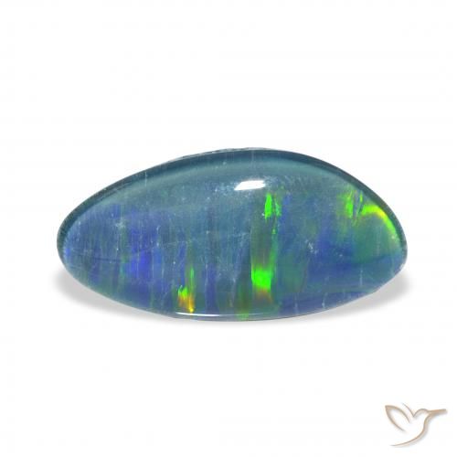 4.32ct Natural Multicolor Triplete de ópalo, Elegante, Opaco