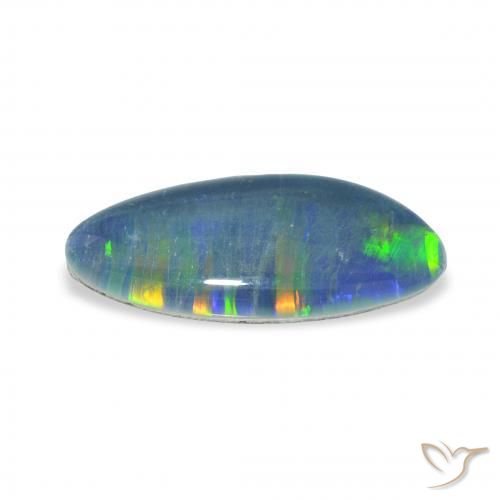 Triplete de ópalo Multicolor natural de 4.32 ct, Elegante, Opaco