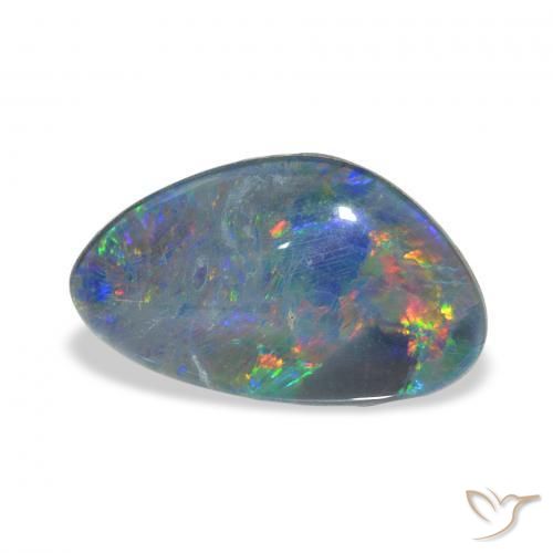 Triplete de ópalo Multicolor natural de 3.75 ct, Elegante, Opaco