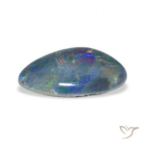 Triplete de ópalo Multicolor natural de 3.75 ct, Elegante, Opaco