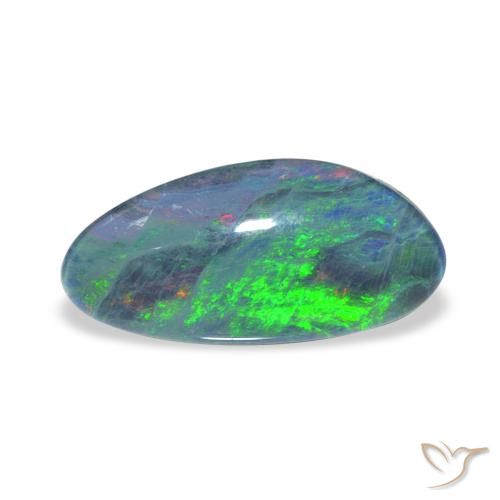 2.67ct Natural Multicolor Triplete de ópalo, Elegante, Opaco
