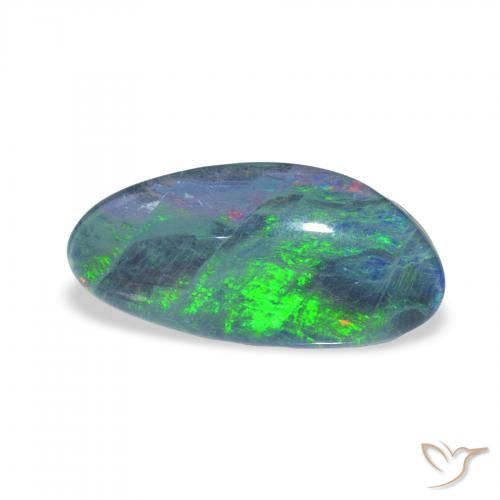 Triplete de ópalo Multicolor natural de 2.67 ct, Elegante, Opaco