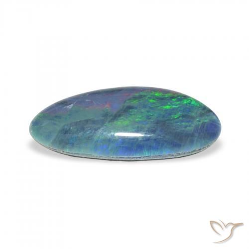 Triplete de ópalo Multicolor natural de 2.67 ct, Elegante, Opaco