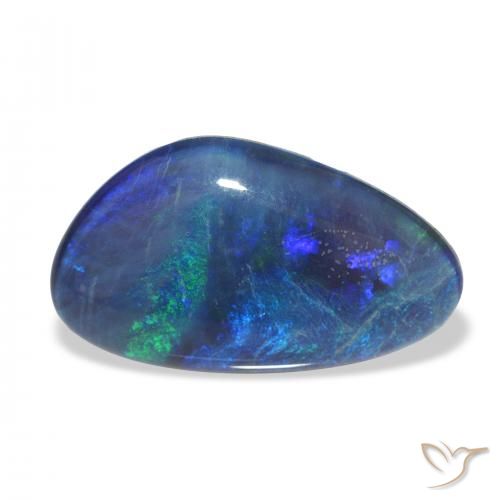 3.40ct Natural Multicolor Triplete de ópalo, Elegante, Opaco