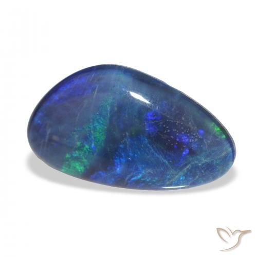 Triplete de ópalo Multicolor natural de 3.40 ct, Elegante, Opaco