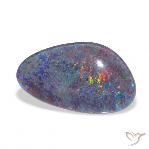 Triplete de ópalo Multicolor natural de 3.16 ct, Elegante, Opaco